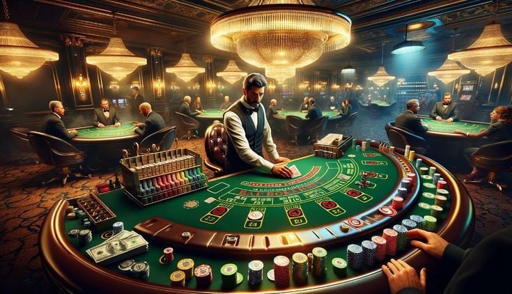 Roulette wheel spin ဖြင့် live dealer ကာစီနို ကစားနေသောမြင်ကွင်း